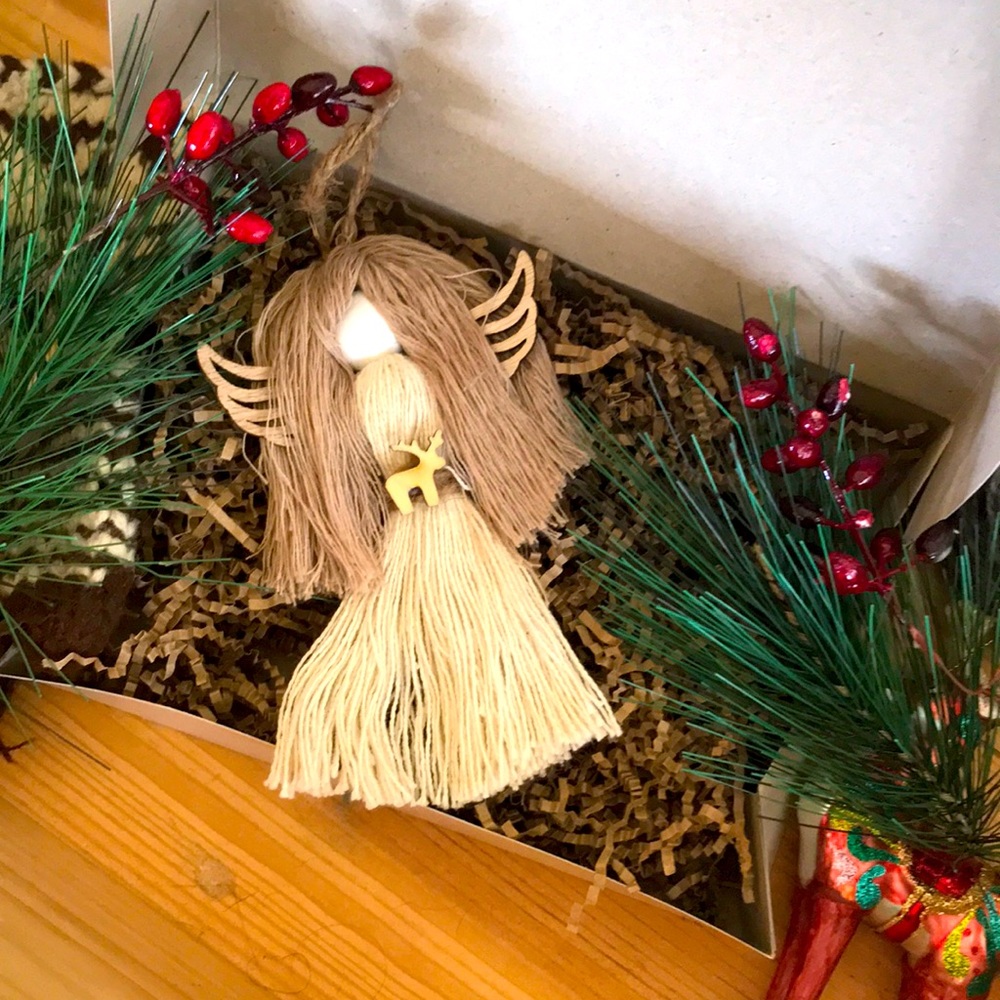 Handmade macramé. Come specially boxed just in time for Christmas